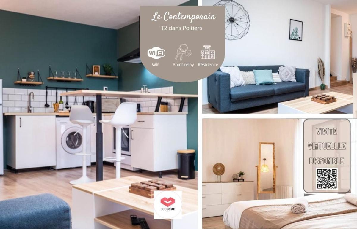 Le Contemporain - Bel Appartement T2 A Poitiers Luaran gambar